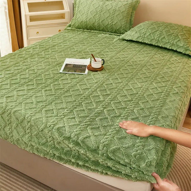Bed Cover Sheet | Warm Velvet Fleece Bed Sheet | BuyReBuy