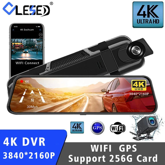 Rear View Mirror Dash Camera | 4K GPS WiFi Mirror Dash Cam | BuyReBuy